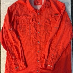 Orange Lightweight Shirt Jacket Casual Style World wide sportsman’s shirt